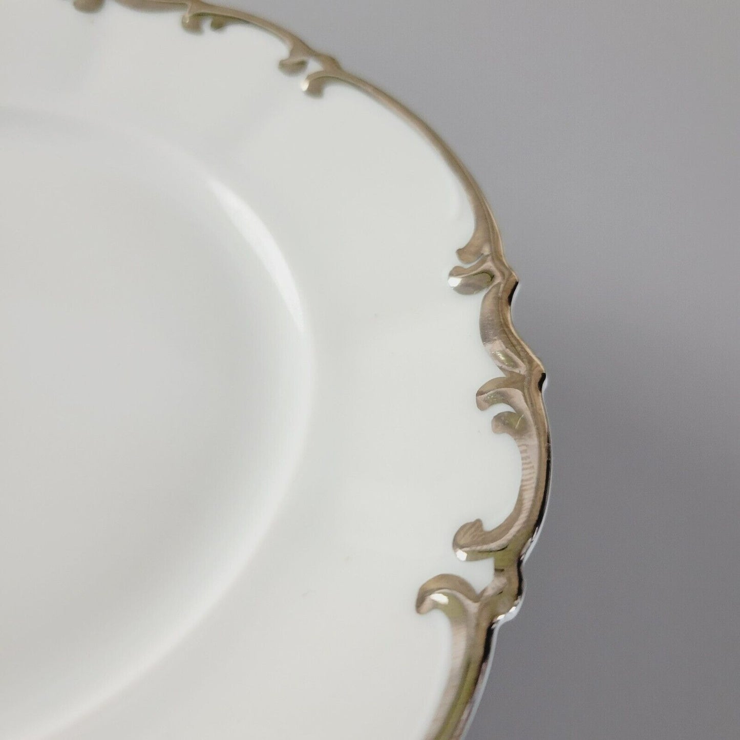 Hutschenreuther Revere Bread Plate, Heavy Platinum Trim, Made in Germany