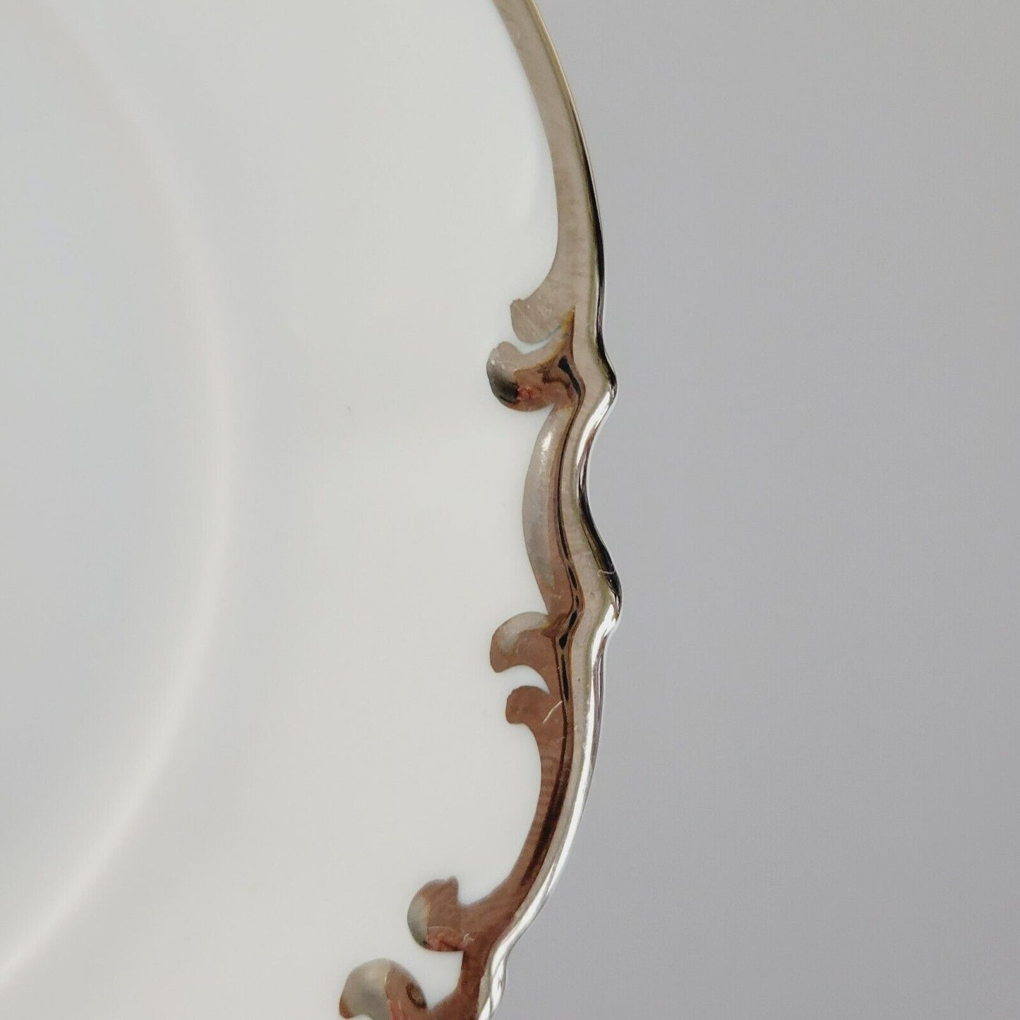 Hutschenreuther Revere Bread Plate, Heavy Platinum Trim, Made in Germany