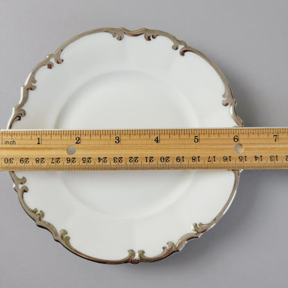 Hutschenreuther Revere Bread Plate, Heavy Platinum Trim, Made in Germany