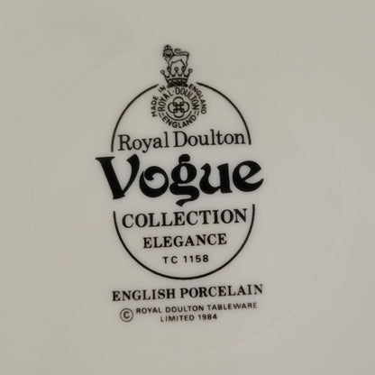 Royal Doulton "Elegance" Bread Plate, Set of 2, Vogue Collection, c.1980s England