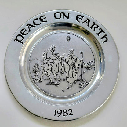 Wilton Peace On Earth 1982 Pewter Annual Plate