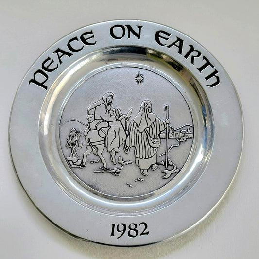 Wilton Peace On Earth 1982 Pewter Annual Plate