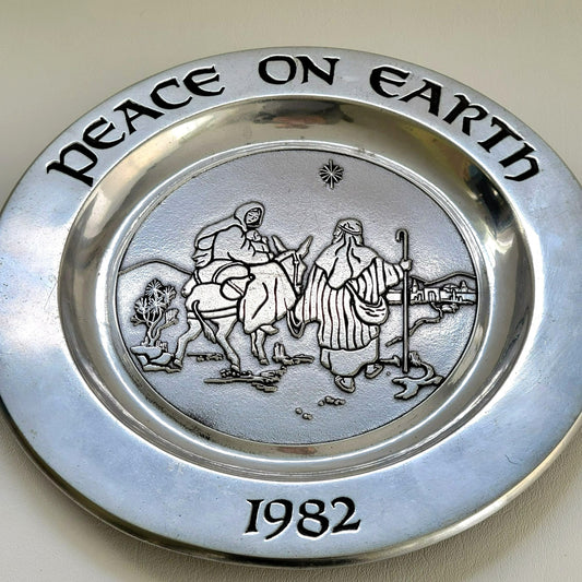 Wilton Peace On Earth 1982 Pewter Annual Plate