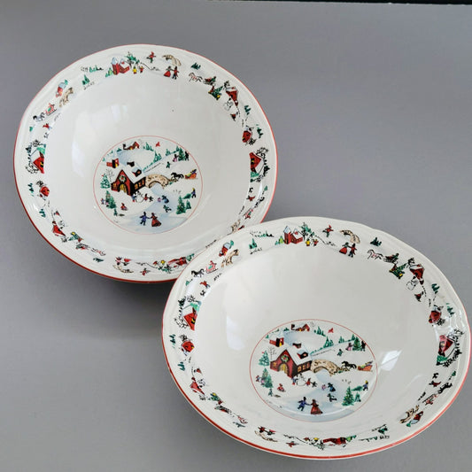 Farberware White Christmas Cereal Bowl, Set of 2