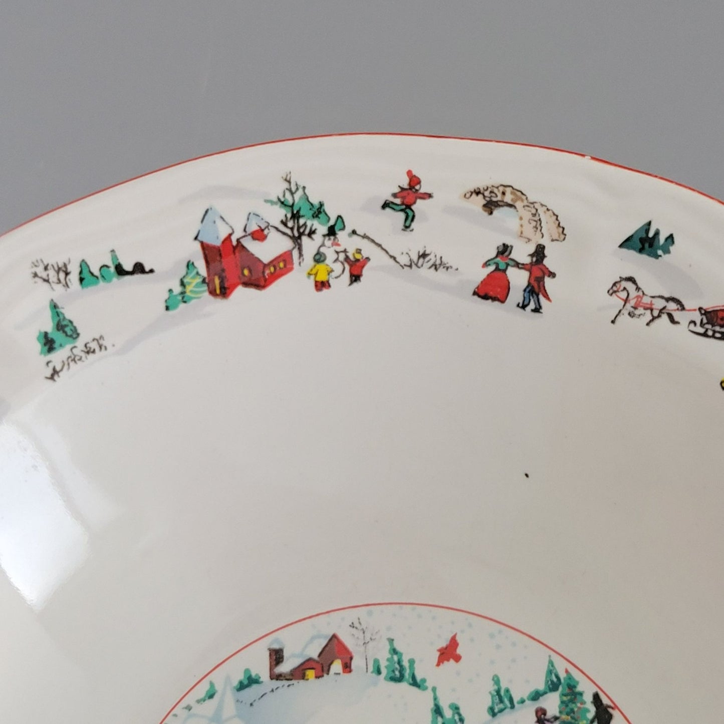 Farberware White Christmas Cereal Bowl, Set of 2