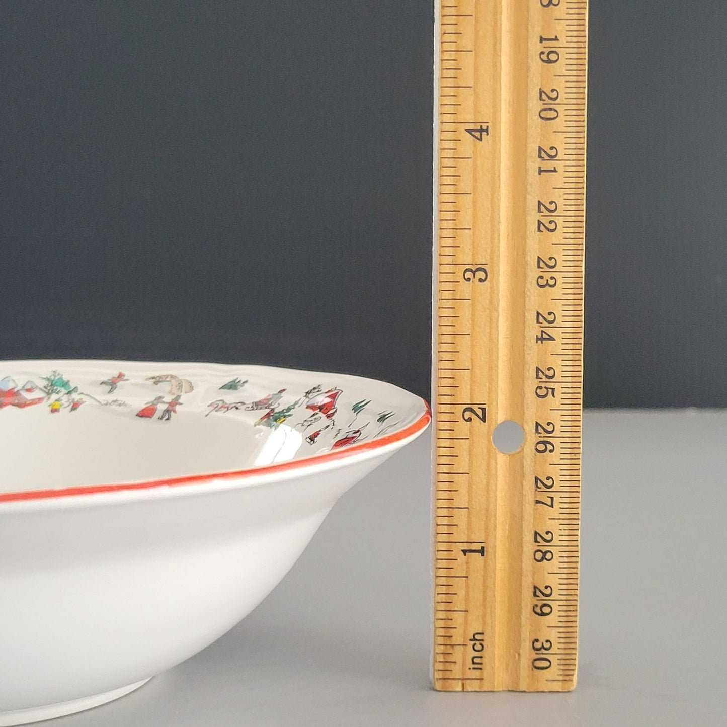 Farberware White Christmas Cereal Bowl, Set of 2