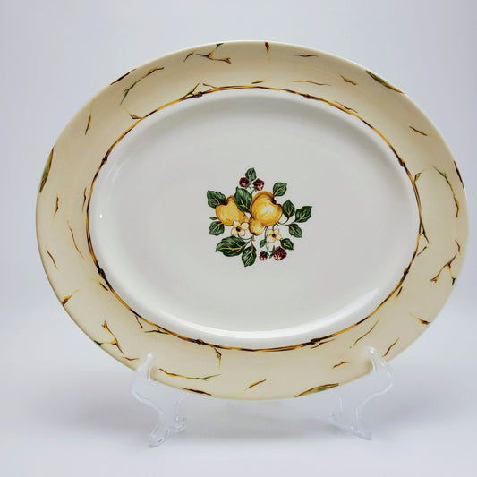 Wedgwood Amway Pears & Berries 14" Oval Serving Platter, c.1998 England