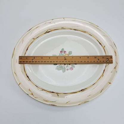 Wedgwood Amway Pears & Berries 14" Oval Serving Platter, c.1998 England