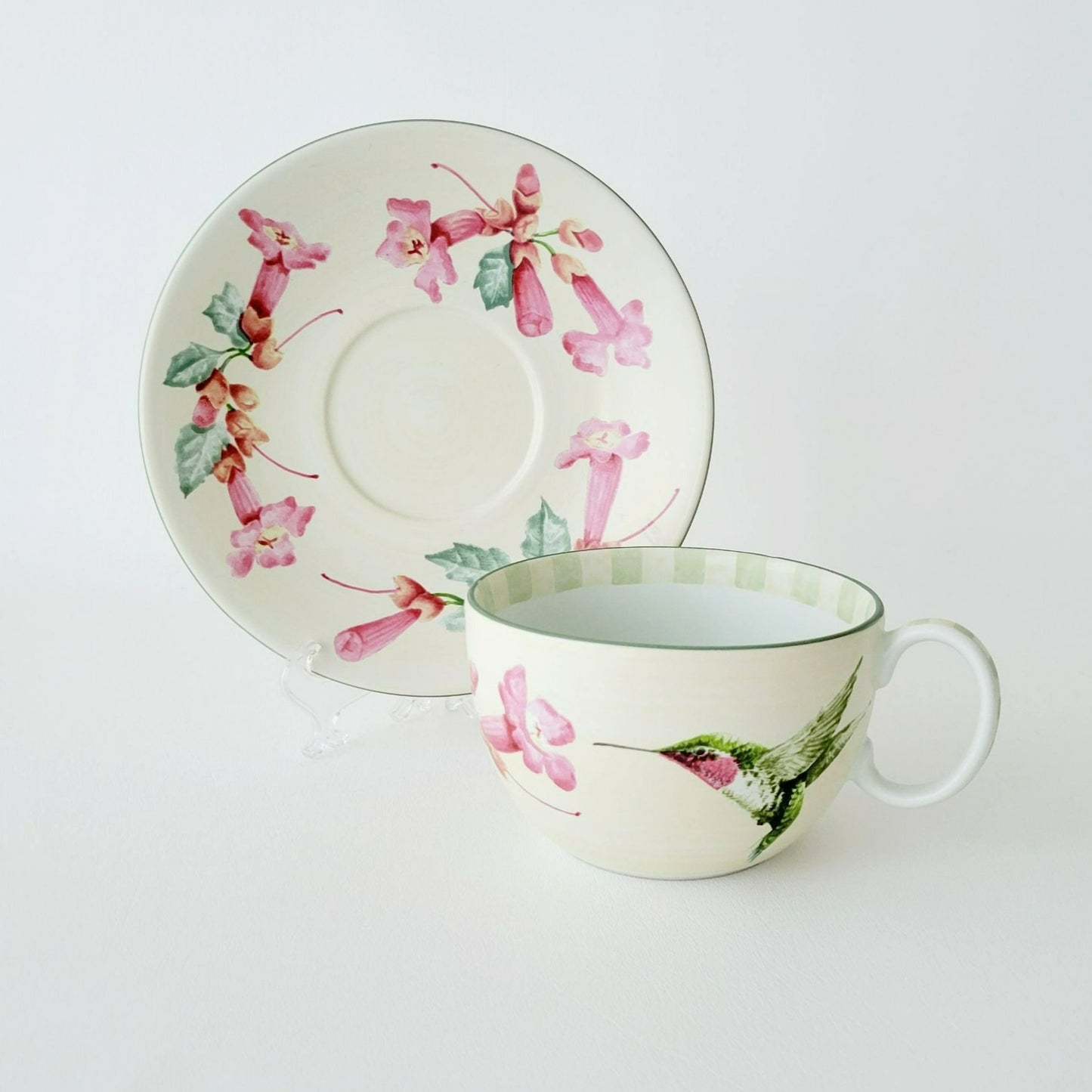 Lenox Summer Greetings Large Hummingbird Breakfast Cup & Saucer Set