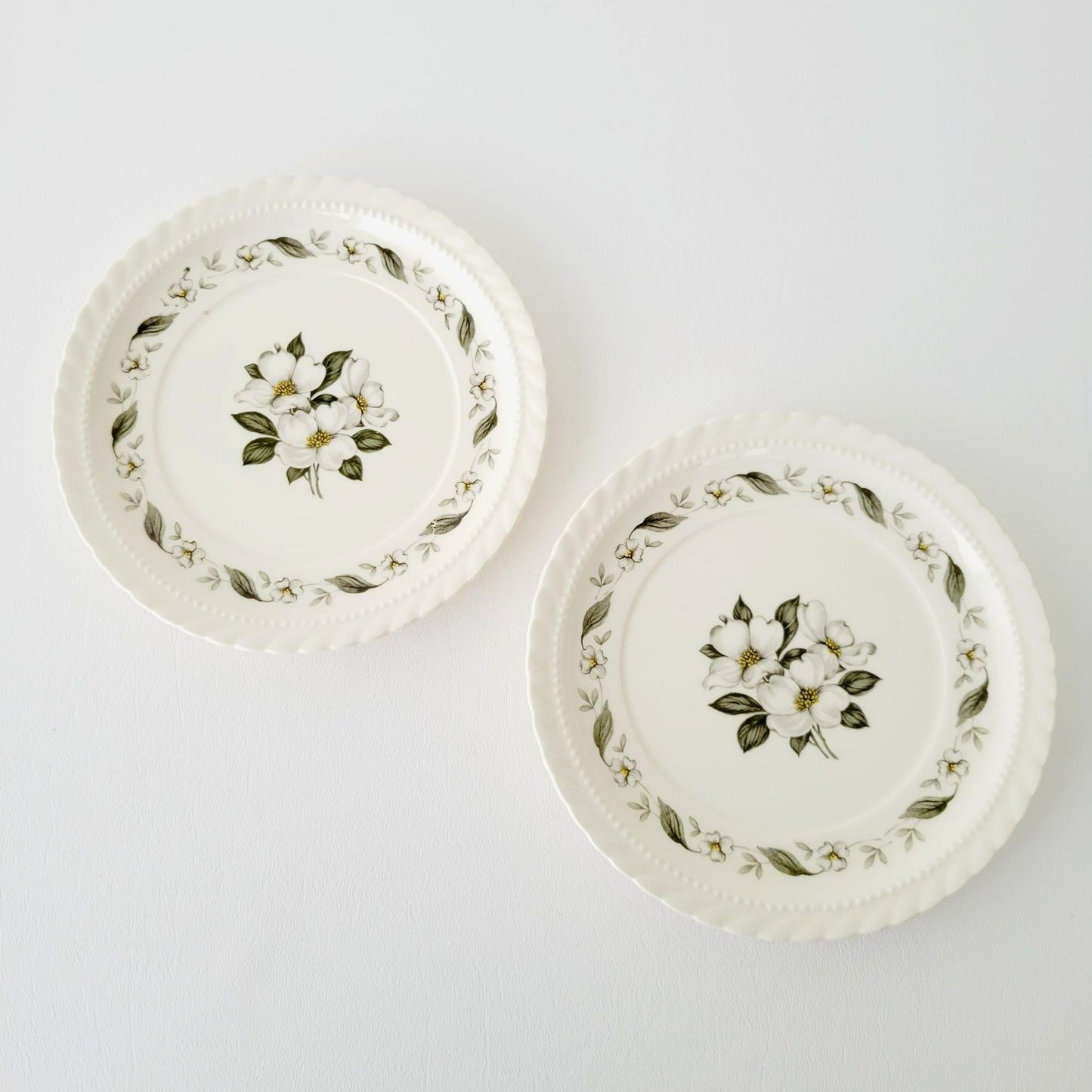Steubenville Monticello Bread Plate Set of 2, c.1940s, Made in USA