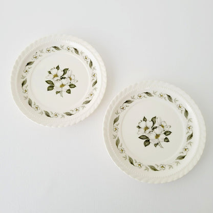 Steubenville Monticello Bread Plate Set of 2, c.1940s, Made in USA