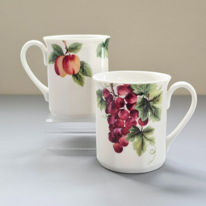 Royal Doulton "Vintage Grape" Coffee Mug, Set of 2, c.1990s England