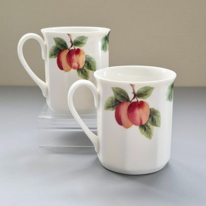 Royal Doulton "Vintage Grape" Coffee Mug, Set of 2, c.1990s England