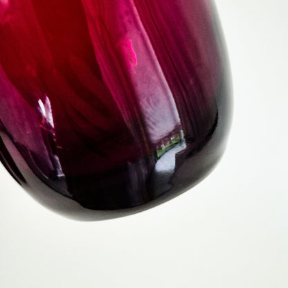 Anchor Hocking "Roly Poly Royal Ruby" Tumbler Glasses, Set of 4, c.1940s-60s USA