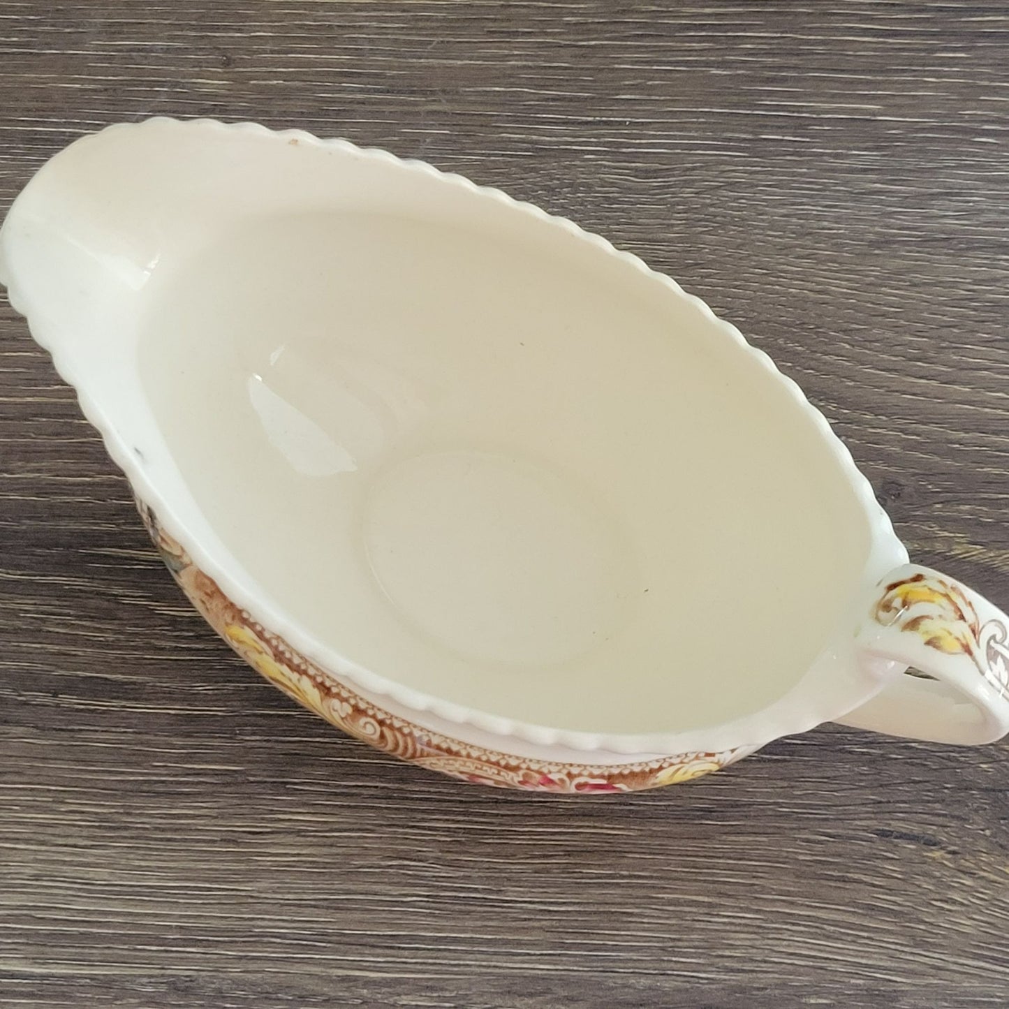 Johnson Bros Devonshire Brown Gravy Boat & Underplate