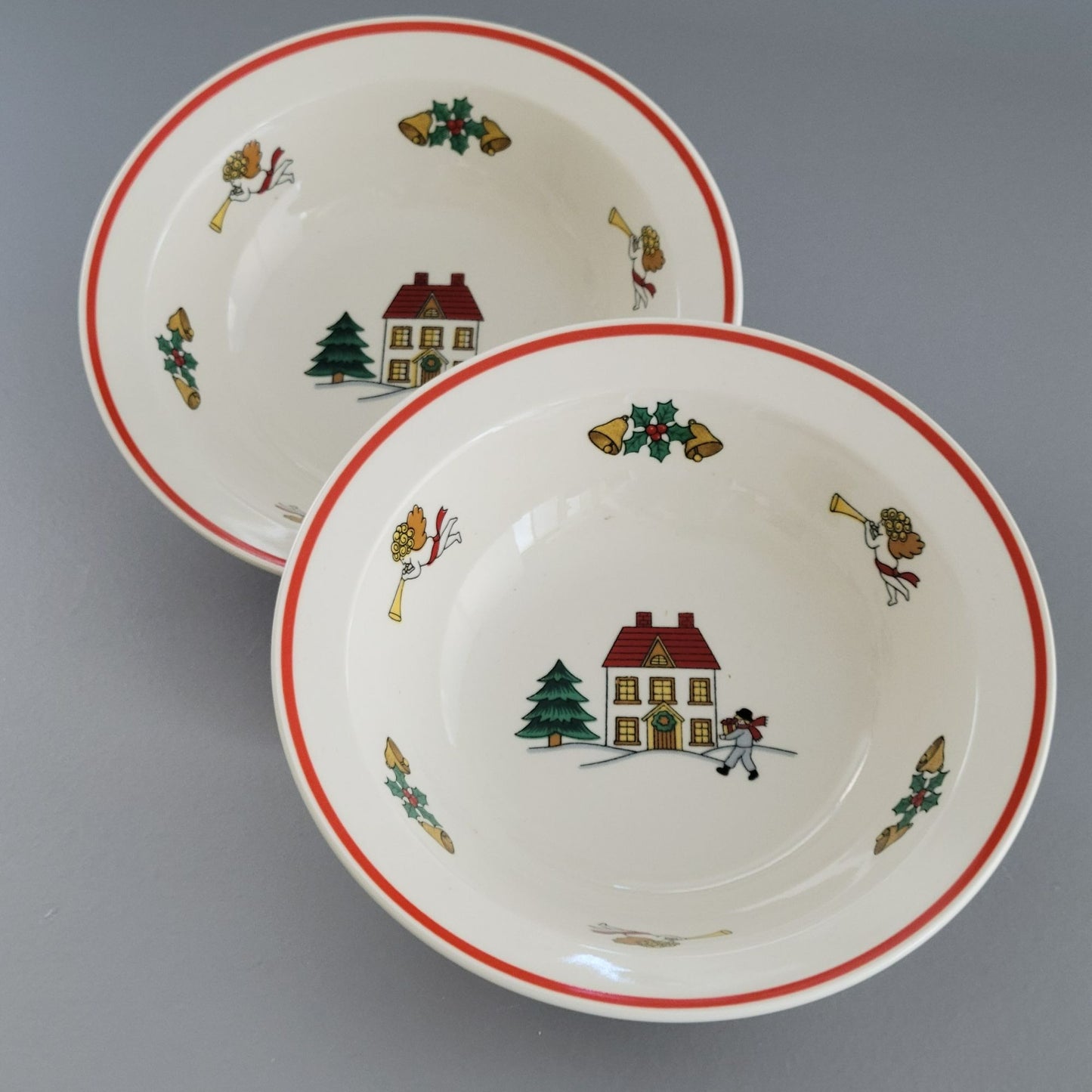 Jamestown The Joy of Christmas Cereal Bowl, Set of 2