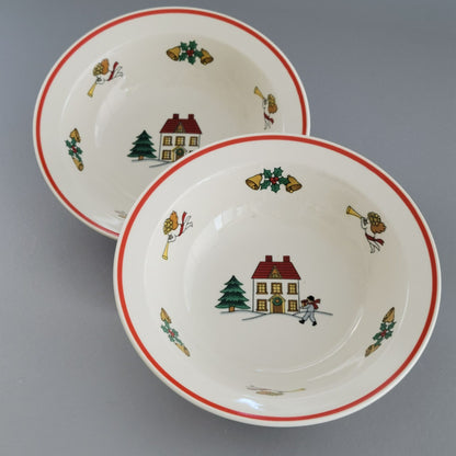 Jamestown The Joy of Christmas Cereal Bowl, Set of 2