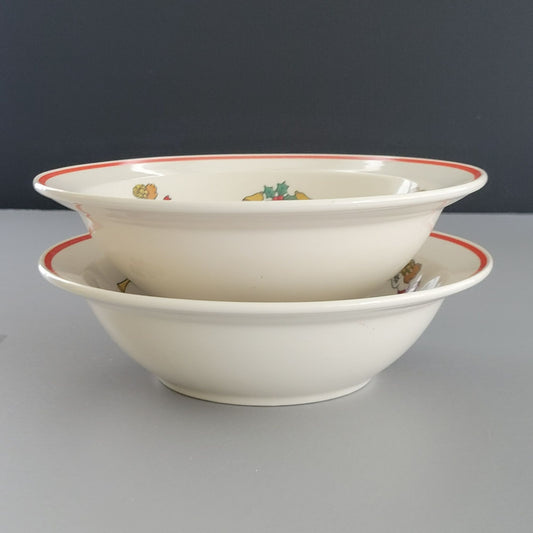 Jamestown The Joy of Christmas Cereal Bowl, Set of 2