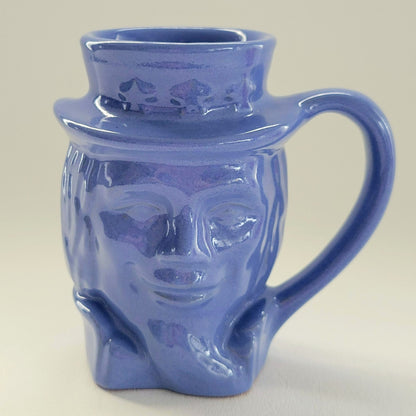 Frankoma Art Pottery Uncle Sam Mug Set of 2,  c.1976 USA Made