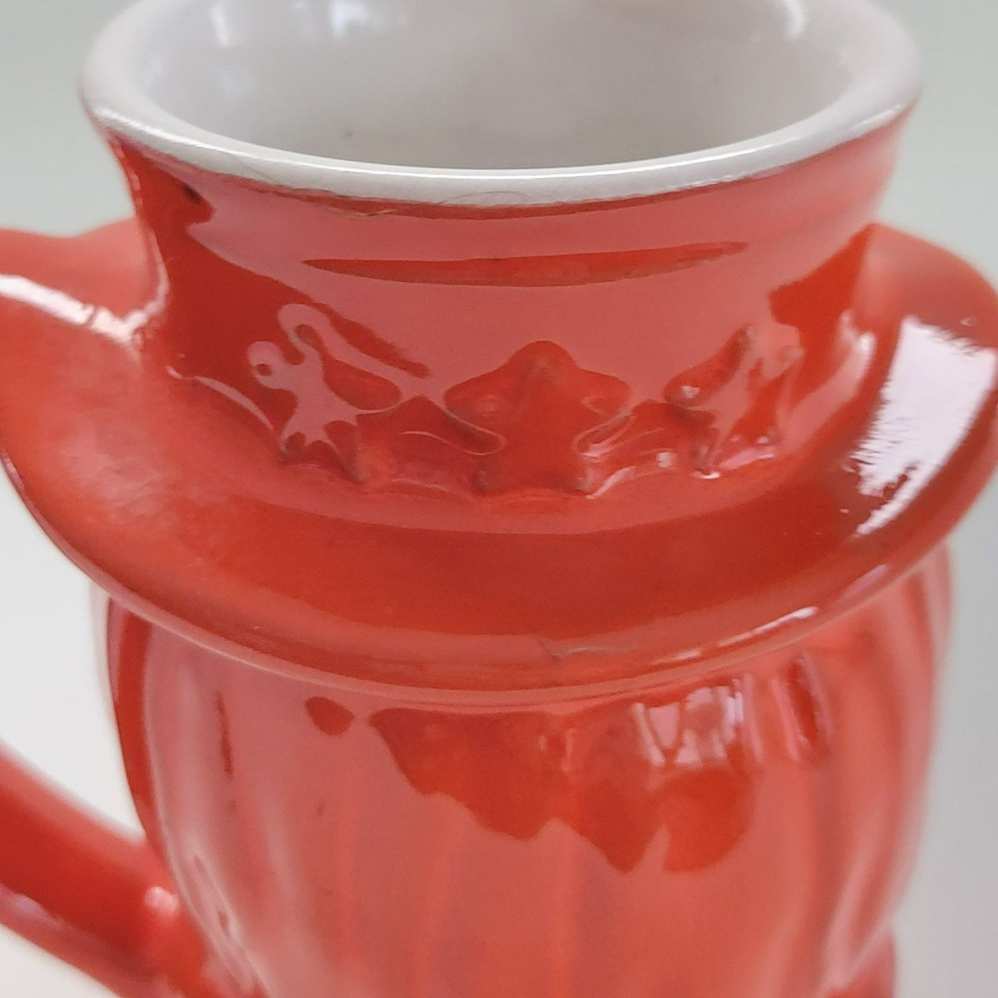 Frankoma Art Pottery Uncle Sam Mug Set of 2,  c.1976 USA Made