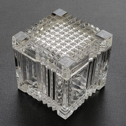 Mikasa Crystal Square Trinket Box