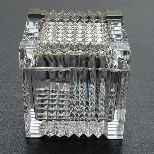 Mikasa Crystal Square Trinket Box