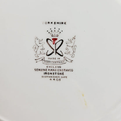 Staffordshire Yorkshire Salad Plate, Set of 2, Made in England