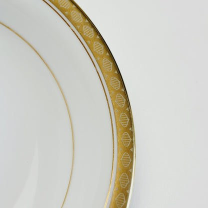 Noritake Richmond Berry Dessert Bowl Set of 2, Gold Etched Trim