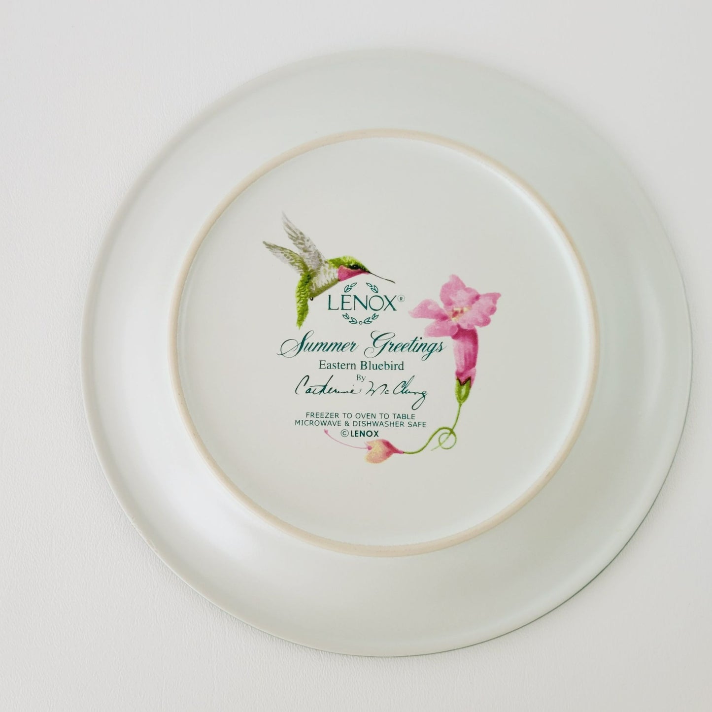 Lenox Summer Greetings Eastern Bluebird Stoneware Salad Plate
