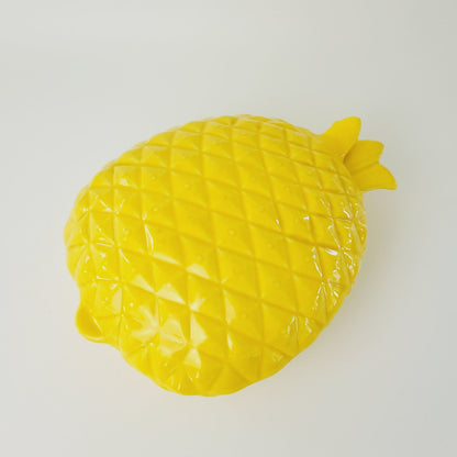 Red Wing Pottery Pineapple Ceramic Serving Dish With Lid, c.1940s USA