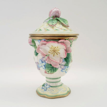 Fitz & Floyd Garden Rhapsody Lidded Candy Dish
