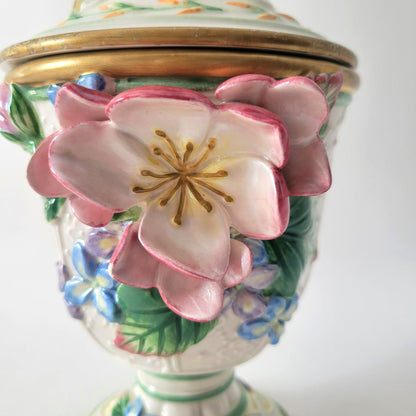 Fitz & Floyd Garden Rhapsody Lidded Candy Dish