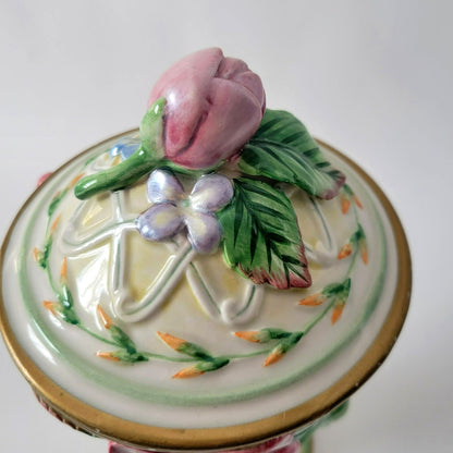 Fitz & Floyd Garden Rhapsody Lidded Candy Dish