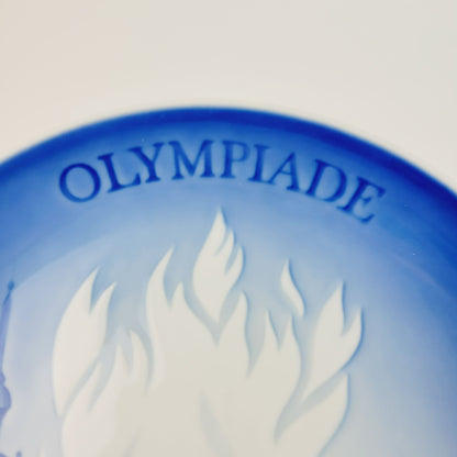 Vintage 1972 Olympic Games Plate, Royal Copenhagen B&G Olympiade München 1972 Commemorative Plate, Made in Denmark