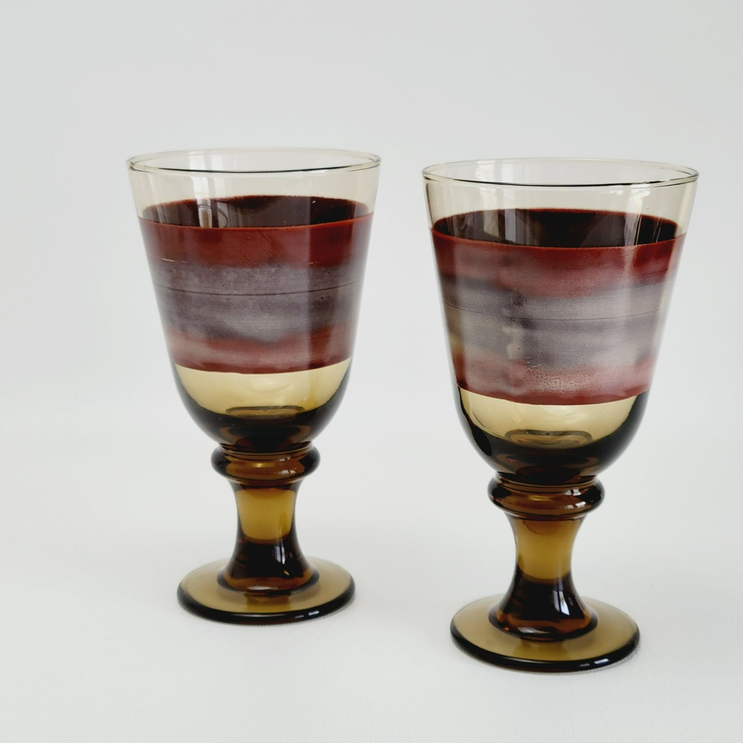 Libbey Glass Nova Brown Water Goblet, Set of 2
