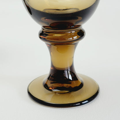 Libbey Glass Nova Brown Water Goblet, Set of 2