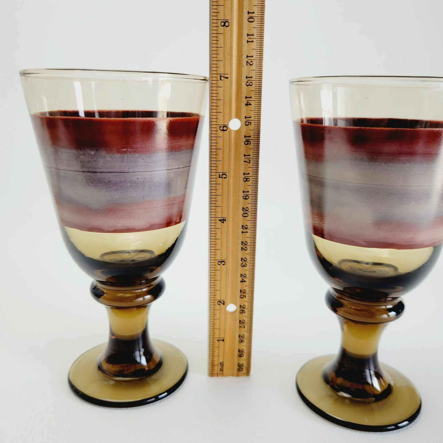 Libbey Glass Nova Brown Water Goblet, Set of 2