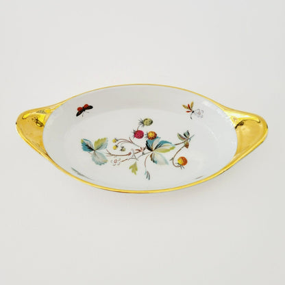 Royal Worcester #8 STRAWBERRY FAIR Oval Baking Dish