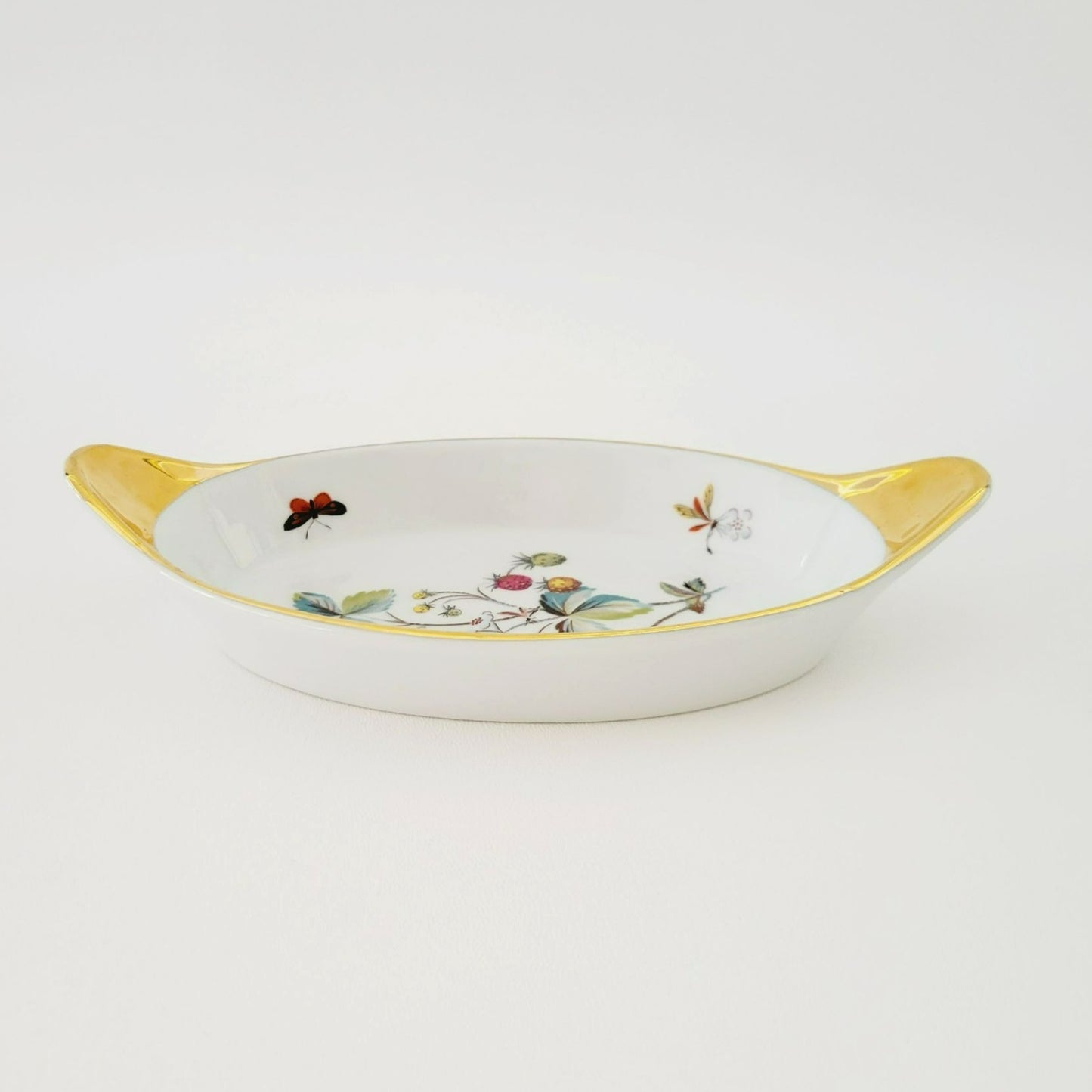 Royal Worcester #8 STRAWBERRY FAIR Oval Baking Dish