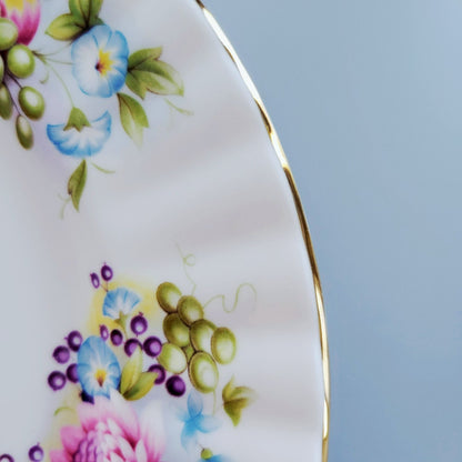 Rare Royal Albert Fruit & Floral Salad Plate, c.1950s England