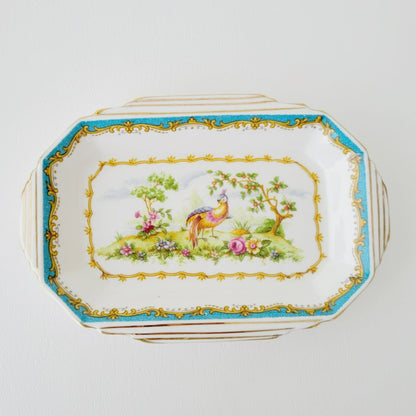 Royal Albert Chelsea Bird Demitasse Creamer, Sugar Bowl & Tray Set