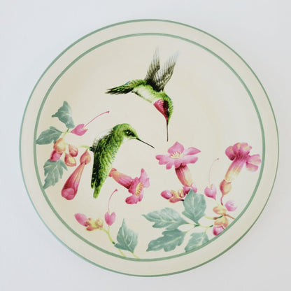 Lenox Summer Greetings Salad Plate Ruby Throated Hummingbird