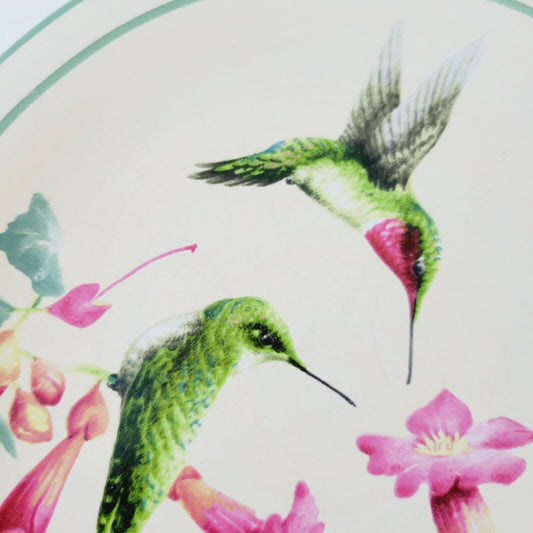 Lenox Summer Greetings Salad Plate Ruby Throated Hummingbird