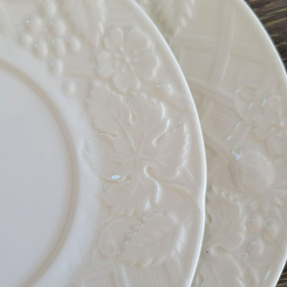 English Countryside White Bread Plate, Set of 2