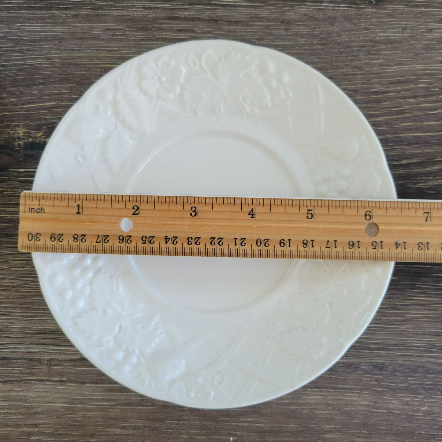 English Countryside White Bread Plate, Set of 2