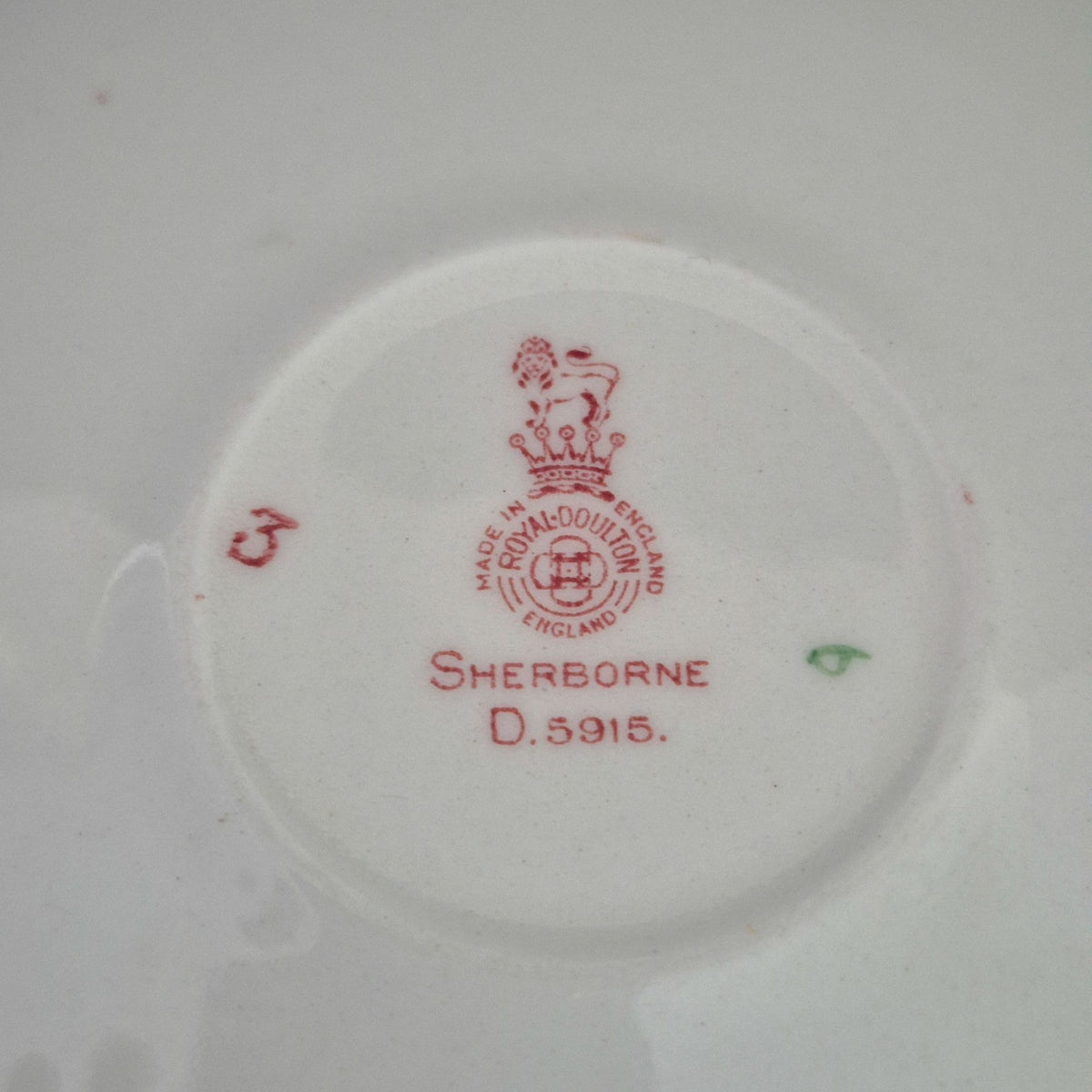 Royal Doulton "Sherborne" Teacup & Saucer-2 Sets, c.1938-61 Engalnd