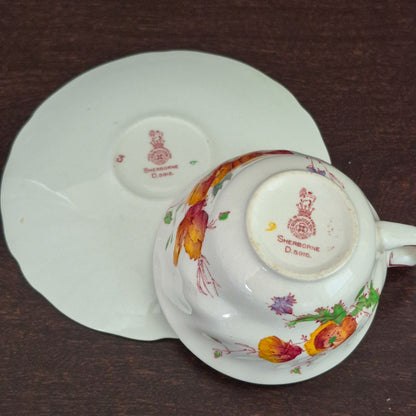 Royal Doulton "Sherborne" Teacup & Saucer-2 Sets, c.1938-61 Engalnd