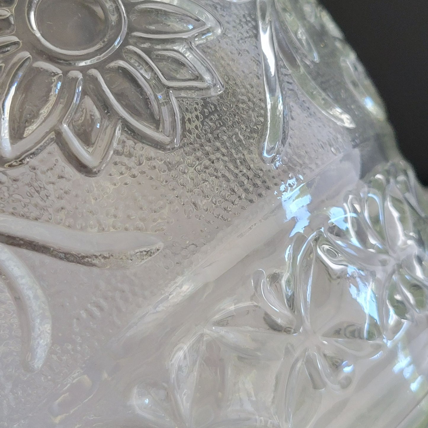 Anchor Hocking Sandwich Clear Cookie Jar & Lid, c.1940s-60 USA