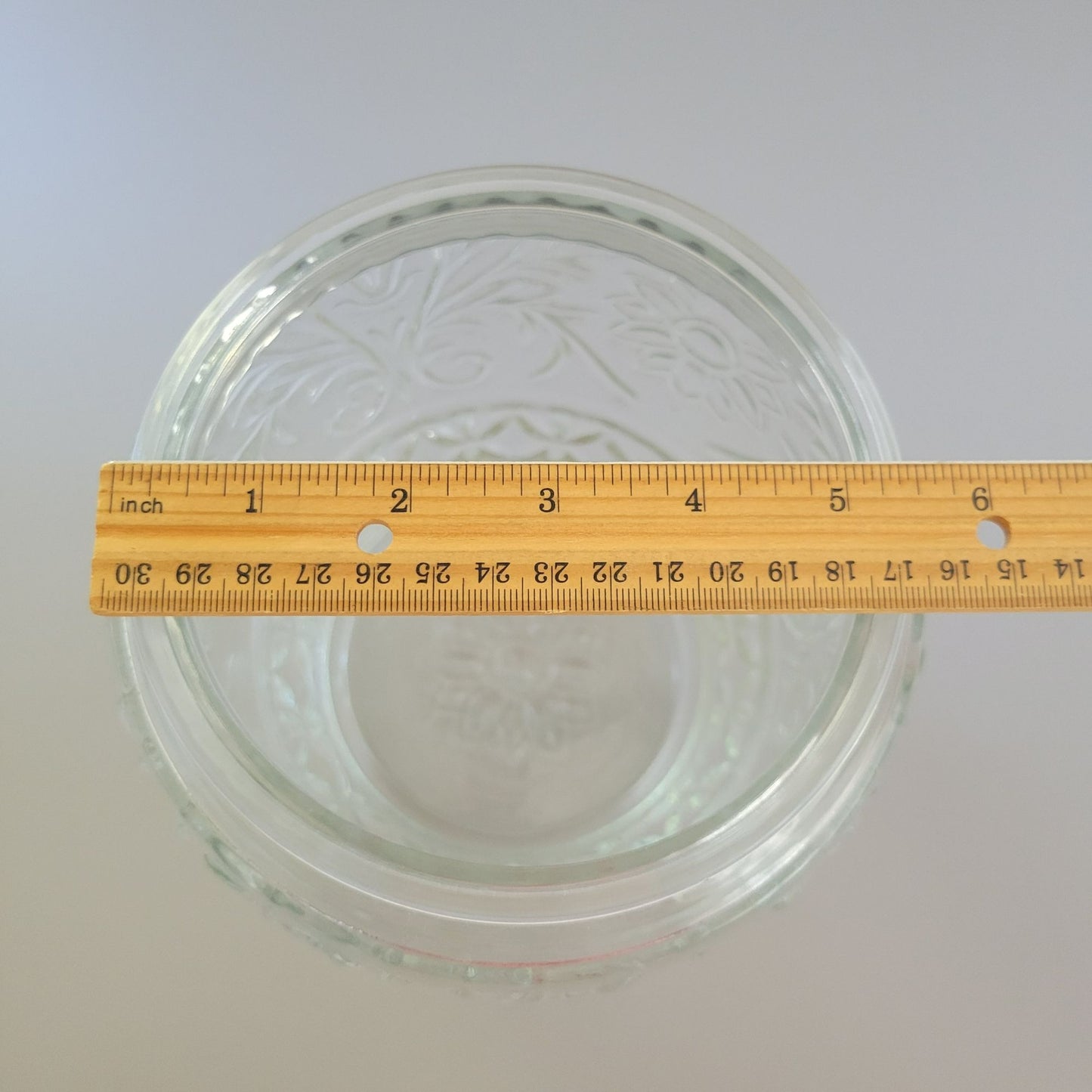 Anchor Hocking Sandwich Clear Cookie Jar & Lid, c.1940s-60 USA