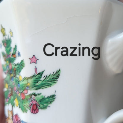 Nikko Christmastime Classic Collection Creamer & Sugar c.1979-83